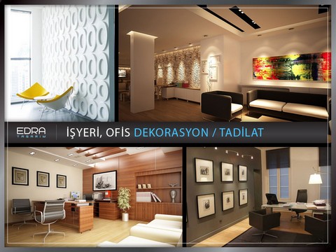 İşyeri, Ofis Dekorasyon / Tadilat